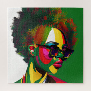 Schwarze Geschichte Monat Melanin Schwarze Girl Ma Puzzle