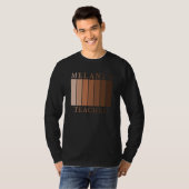 Schwarze Geschichte Monat Melanin Schwarzer Pride T-Shirt (Vorne ganz)