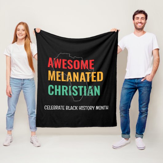 Schwarze Geschichte Monat Phantastisch Melanated C Fleecedecke (Beispiel)