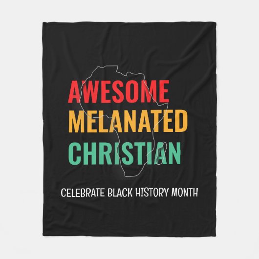 Schwarze Geschichte Monat Phantastisch Melanated C Fleecedecke (Vorderseite)