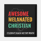 Schwarze Geschichte Monat Phantastisch Melanated C Magnet (Vorne)