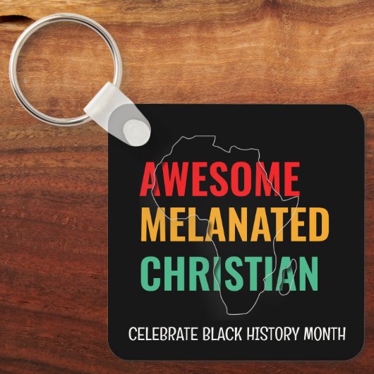 Schwarze Geschichte Monat Phantastisch Melanated C Schlüsselanhänger (Vorderseite)