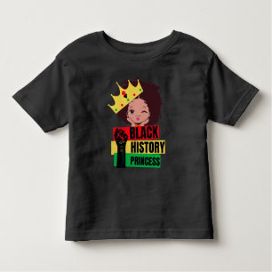 Schwarze Geschichte Monat Prinzessin Black Girl Ma Kleinkind T-shirt