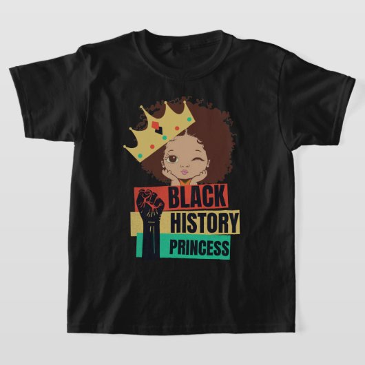 Schwarze Geschichte Monat Prinzessin Black Girl Ma T-Shirt (Ablage )