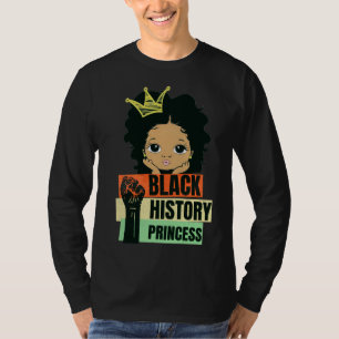 Schwarze Geschichte Monat Prinzessin Black Girl Ma T-Shirt