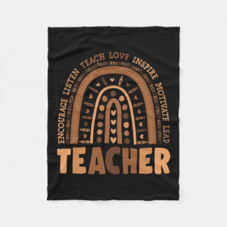 Schwarze Geschichte Monat Regenbogen Melanin Lehre Fleecedecke