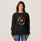 Schwarze Geschichte Monat Retro Black Pride afrika Sweatshirt (Vorne ganz)