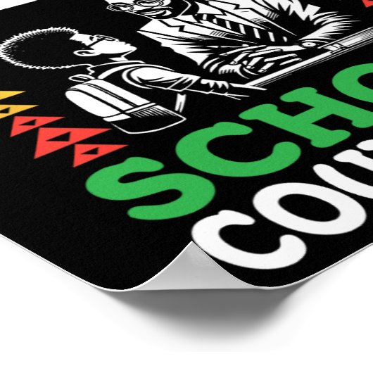 Schwarze Geschichte Monat Schwarz-Cly-Schule Poster (Ecke)