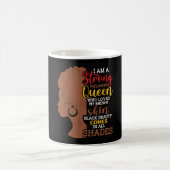 Schwarze Geschichte Monat Schwarze Frau Afro Kaffeetasse (Mittel)