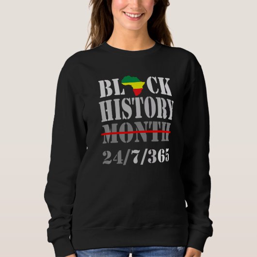 Schwarze Geschichte Monat Schwarze Geschichte Mona Sweatshirt (Vorderseite)