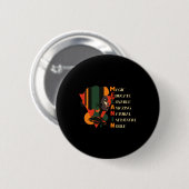 Schwarze Geschichte Monat Schwarze Königin erziehe Button (Vorne & Hinten)