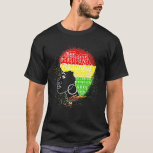 Schwarze Geschichte Monat Shirt Afrikanische Frau
