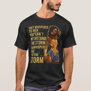 Schwarze Geschichte Monat Shirt Afrikanische Frau