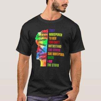 Schwarze Geschichte Monat Shirt Afrikanische Frau