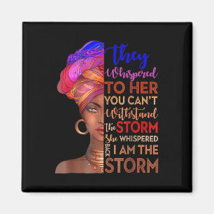 Schwarze Geschichte Monat Shirt Afrikanische Frau  Magnet