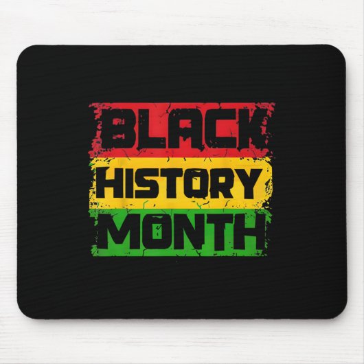 Schwarze Geschichte Monat Stolz ich bin Schwarze G Mousepad (Vorne)
