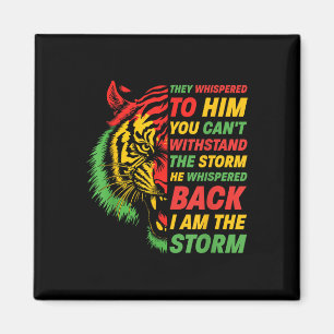 Schwarze Geschichte Monat Tiger Afrikanisch farben Magnet