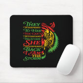 Schwarze Geschichte Monat Tiger Afrikanisch farben Mousepad (Mit Mouse)