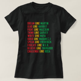 Schwarze Geschichte Monat, Traum wie Martin T - Sh T-Shirt