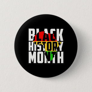 Schwarze Geschichte Monat Vintag Melanin Pride Afr Button