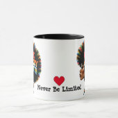 Schwarze Geschichte MonatKaffeemaschine Tasse (Zentrum)