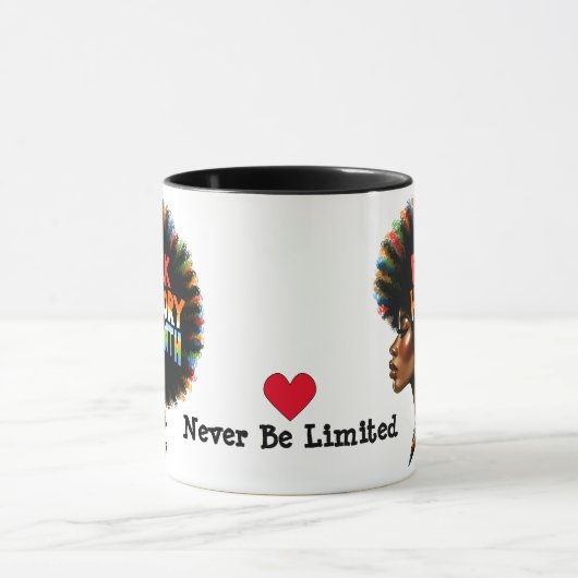 Schwarze Geschichte MonatKaffeemaschine Tasse (Zentrum)