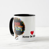 Schwarze Geschichte MonatKaffeemaschine Tasse (Vorderseite Links)