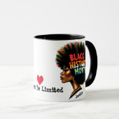 Schwarze Geschichte MonatKaffeemaschine Tasse (VorderseiteRechts)