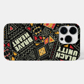 Schwarze Geschichte Monatsmuster iPhone Hülle (Rückseite (Horizontal))