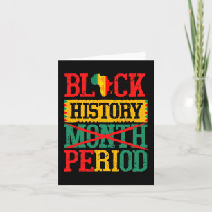 Schwarze Geschichte Monatszeit Melanin Black Pride Karte