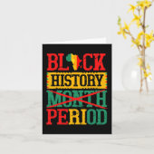 Schwarze Geschichte Monatszeit Melanin Black Pride Karte (Gelbe Blume)