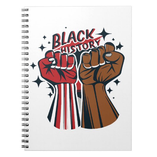 Schwarze Geschichte Notizblock (Vorderseite)