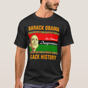 Schwarze Geschichte Obama (2 mit Seiten versehen) T-Shirt