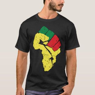 Schwarze Geschichte Pan afrikanische Flaggenfarben T-Shirt