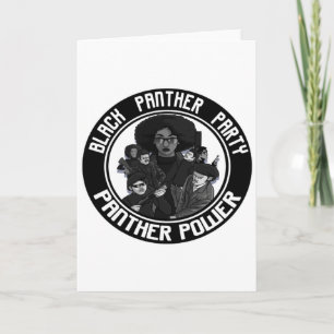Schwarze Geschichte Panther Partei Afro Bürgerrech Karte