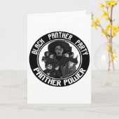 Schwarze Geschichte Panther Partei Afro Bürgerrech Karte (Gelbe Blume)