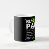 Schwarze Geschichte Pap rition Fakten Junenth King Kaffeetasse (Vorderseite Links)
