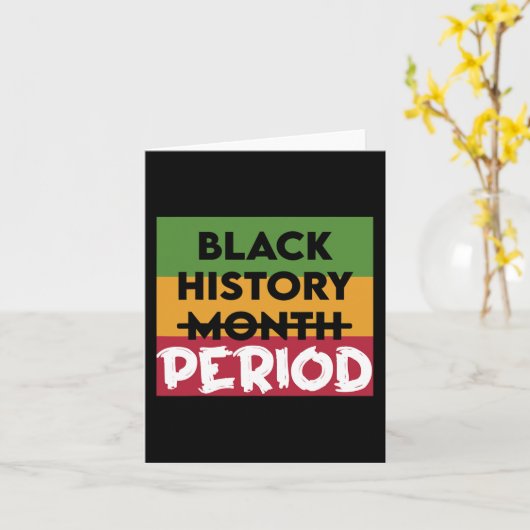 Schwarze Geschichte Periode Schwarze Geschichte Mo Karte (Gelbe Blume)