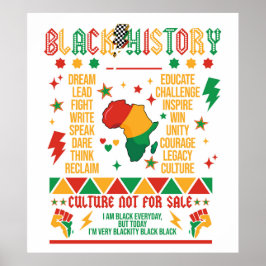 Schwarze Geschichte Poster