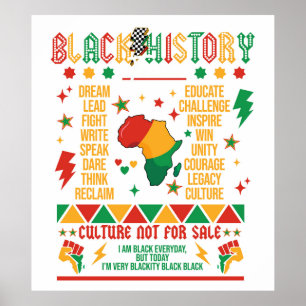 Schwarze Geschichte Poster