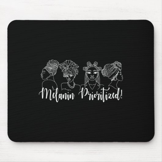 Schwarze Geschichte Pride Melanin Priorisierte 19. Mousepad (Vorne)
