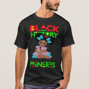 Schwarze Geschichte Prinzessin schwarze Mädchen ma T-Shirt