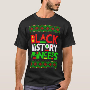 Schwarze Geschichte Prinzessin schwarze Mädchen ma T-Shirt