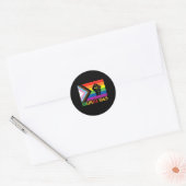 Schwarze Geschichte Runder Aufkleber (Umschlag)