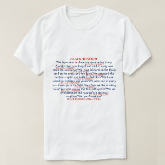 Schwarze Geschichte RWB (doppelseitig) - Ein Miste T-Shirt