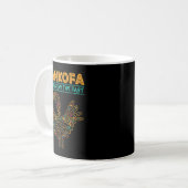 Schwarze Geschichte Sankofa Afrikanischer Bird 19. Kaffeetasse (Vorderseite Links)