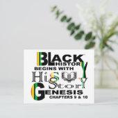 Schwarze Geschichte - Seine Geschichte Postkarte (Stehend Vorderseite)