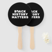 Schwarze Geschichte spielt eine Rolle Fächer (Vorne und Hinten)