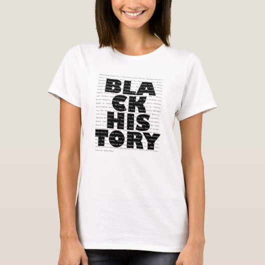 Schwarze Geschichte T-Shirt (Vorderseite)