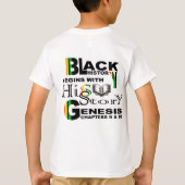 Schwarze Geschichte T-Shirt (Rückseite)